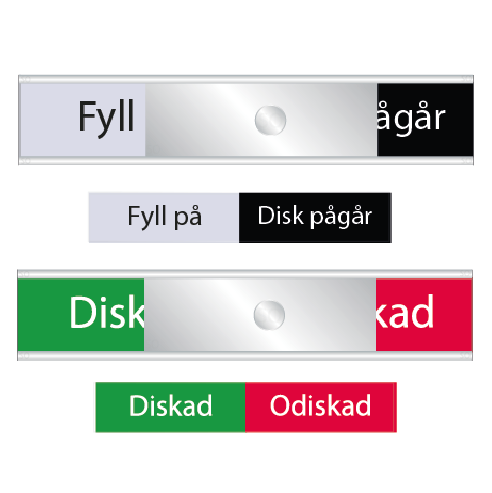 Diskmaskinsskyltar